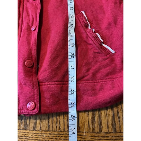 Ralph Lauren Jeans Co. Red cotton hoodie zip up jacket size Petite Medium - Picture 11 of 11